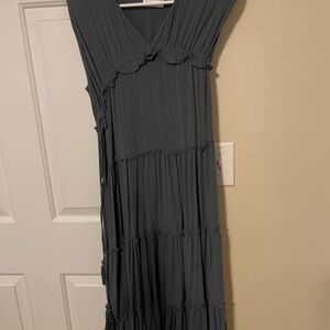 Elegant Teal Maxi Dress